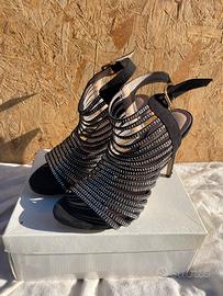 Sandali brillantini swarovski con tacco