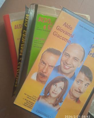 VHS sfusi:  Film vari di A. G. G. - Aldo, Giovanni