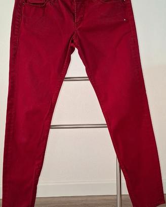 Jeans Guess Beverly Skinny bordeaux