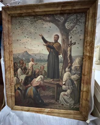 Grande Dipinto Olio su Tela del XIX sec