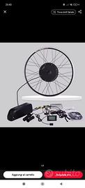 bici elettrica kit 48v 1500w 26" ruota posteriore 