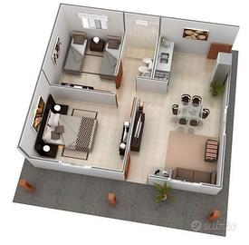 Trilocale Zona Lame con giardino privato