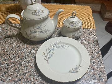 Servizio piatti TOGNANA real filo d'oro 12 copert