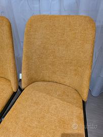 sedie color senape nuove