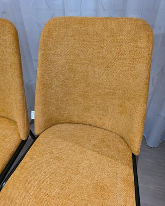 sedie color senape nuove