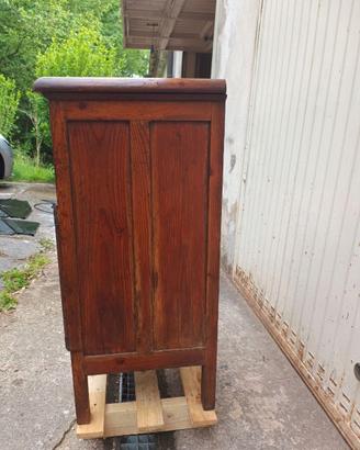 Antica Ghiacciaia in Legno Primo '900 Restaurata