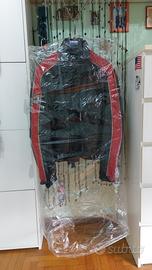 Giacca in pelle Dainese con banda rossa -PERFETTA