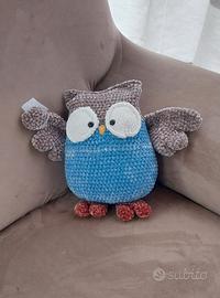 amigurumi peluche morbido gufo