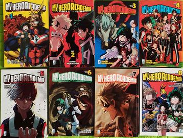 manga My Hero Accademy come nuovi volumi da 1 a 6
