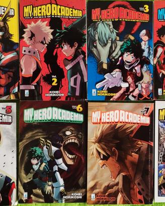 manga My Hero Accademy come nuovi volumi da 1 a 6
