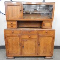 Credenza con alzata anni '60