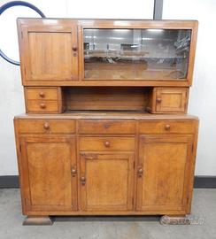 Credenza con alzata anni '60