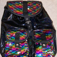 Zainetto Smiggle nero e pailettes colorate