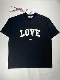 T-shirt Nera MSGM Love