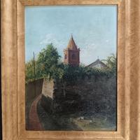 Dino Asnaghi ( XX Secolo) dipinto olio su tela 