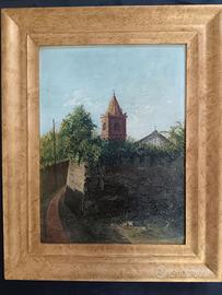 Dino Asnaghi ( XX Secolo) dipinto olio su tela 