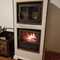stufa a legna con forno Piazzetta 900