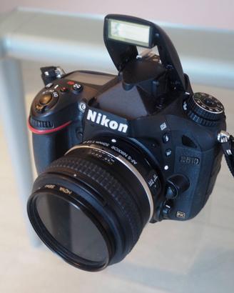 Nikon D610 con obiettivo Nikkor 50 mm