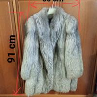 pelliccia in volpe argentata