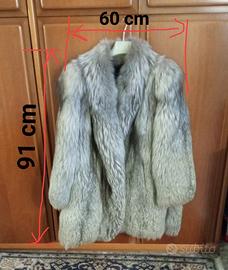 pelliccia in volpe argentata