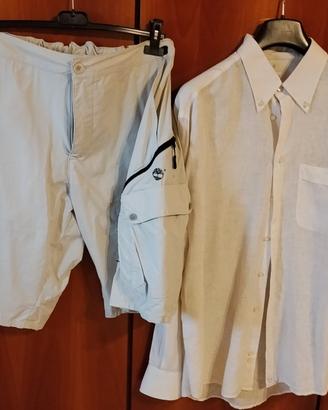 bermuda uomo taglia 56 Timberland camicia lino
