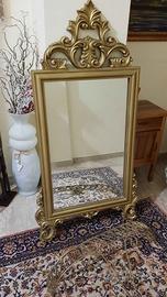 Specchiera Barocco Oro + Mensola Ferro Battuto