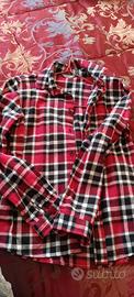 Camicia a quadroni rossa