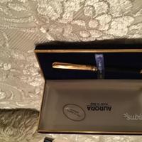 Penna aurora in oro su argento massiccio