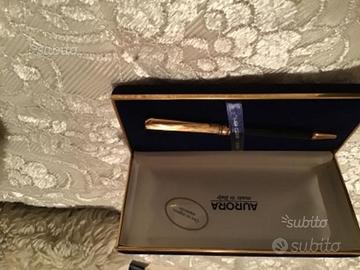 Penna aurora in oro su argento massiccio