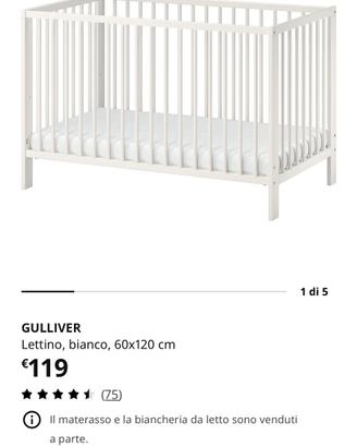 Lettino Gulliver ikea per bimbi