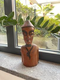 STATUA BUSTO LEGNO tipo Maison du Monde