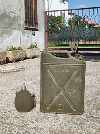 Set esercito italiano borraccia e tanica