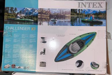 Canoa gonfiabile usata una volta