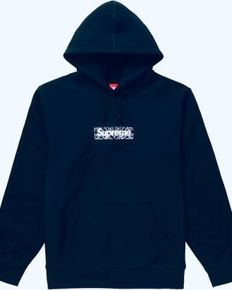 Supreme Bandana Box Logo Hooded Sweatshirt Black