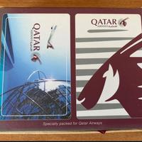 Carte gioco Qatar Airways vintage