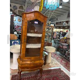 VETRINETTA STILE EPOCA IN LEGNO 1 ANTA VETRO CON C
