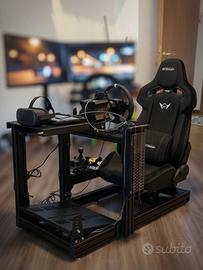 Postazione sim racing + motore e corona tonda