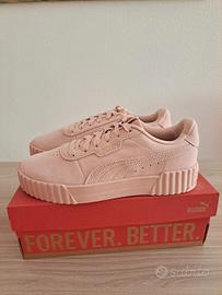 Scarpe Puma rosa pelle scamosciata taglia 39