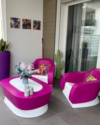 Set giardino poltrone e tavolino
