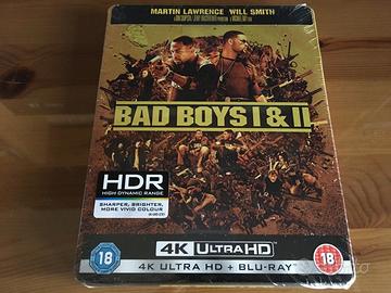 Bad Boys I & II Rara UK 4K UHD Blu Ray Steelbook