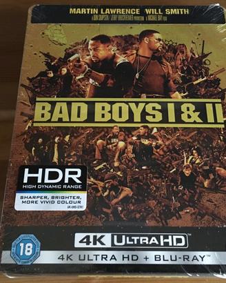 Bad Boys I & II Rara UK 4K UHD Blu Ray Steelbook