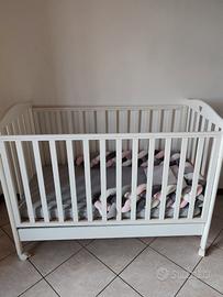 Lettino/culla bambini con cassetto + paracolpi