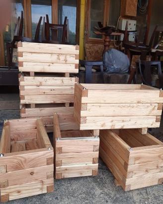 fioriere in legno