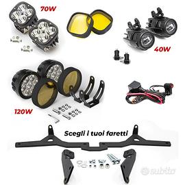 2 FARETTI LED Honda Africa Twin 11100 Adv STAFFA