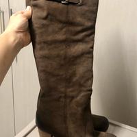 Stivali alti marroni Vera pelle n. 37