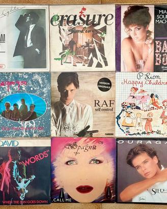 lotto 16 dischi vinile 7 inch