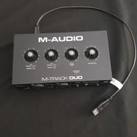 m-audio m-track duo scheda audio