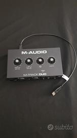 m-audio m-track duo scheda audio