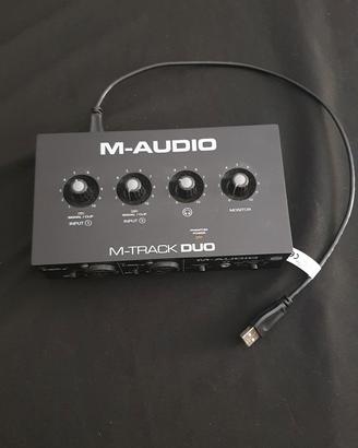 m-audio m-track duo scheda audio