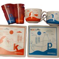 Set Colazione per due in vetro e ceramica